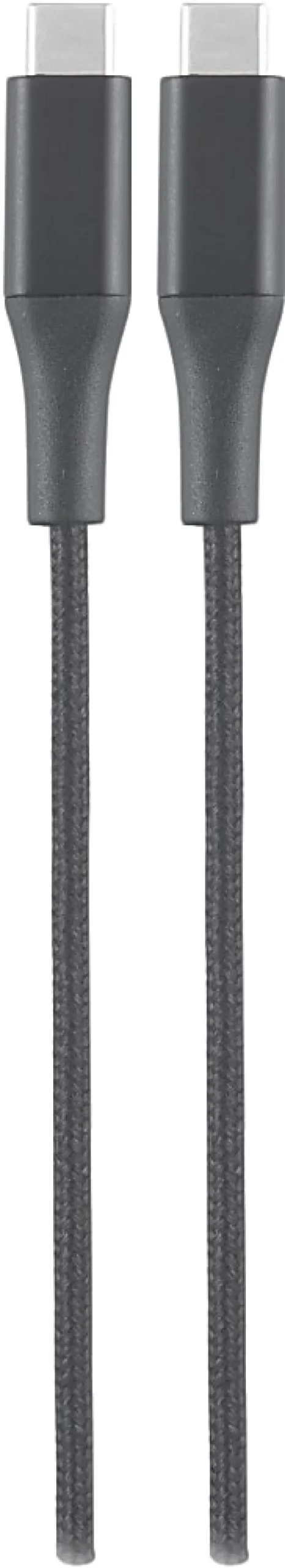 Ativa® USB-Type-C-To-USB-Type-C Premium Braided Charging Cable, 6', Gray, 45833