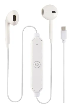 Ativa™ Wired Earbuds With USB-C Connector, White, ODVLOG3003-WHT