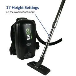 Atrix Commercial 8-Quart Ergo Backpack Vacuum & Blower With Multi-Surface Accessory Bundle