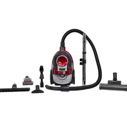 Atrix Vortex Bagless Canister Vacuum With HEPA Filtration, Red