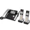 AT&T CL84215 2 Handsets DECT 6.0 Expandable Phone System With Digital Answering System