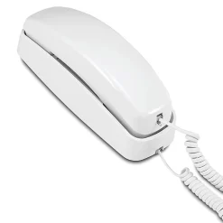 AT&T 210 Corded Trimline Phone with Speed Dial and Memory Buttons, White