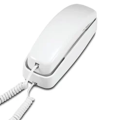 AT&T 210 Corded Trimline Phone with Speed Dial and Memory Buttons, White