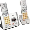 AT&T DECT 6.0 Cordless Answering System With Caller ID/Call Waiting, White, EL52215
