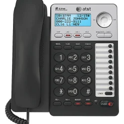 AT&T ML17929 2-Line Corded Phone with Caller ID/Call Waiting, Black