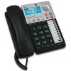 AT&T ML17939 2-Line Corded Phone with Speakerphone & Digital Answering System, Black