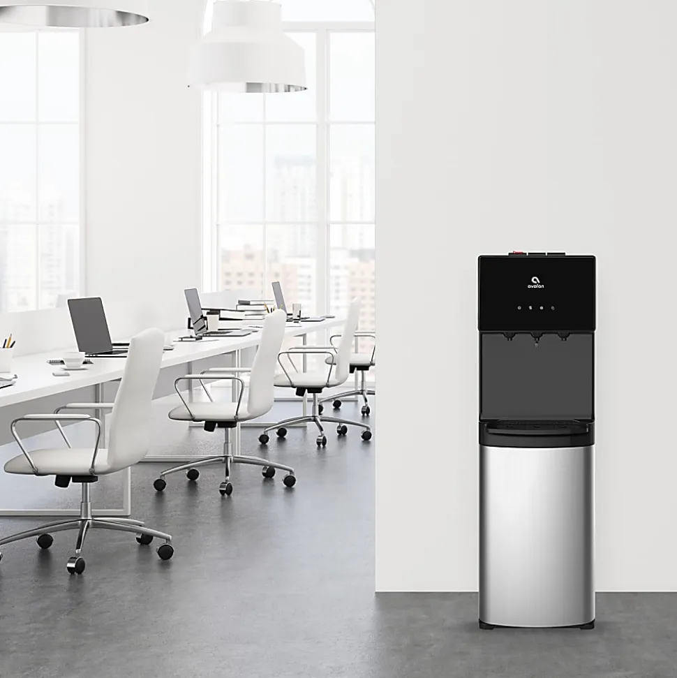 Avalon Bottom Loading Water Cooler Water Dispenser - 3 Temperature Settings - Hot, Cold & Room Water, Durable Stainless Steel Construction
