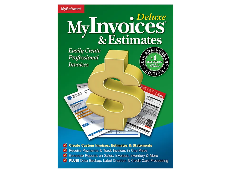 Avanquest MyInvoices & Estimates Deluxe (v. 10) license 1 user download Win English