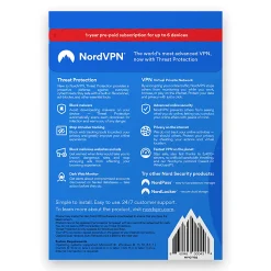 Avanquest NordVPN Internet Security And Privacy, For PC or Mac®, 6 Devices, 1 Year Subscription