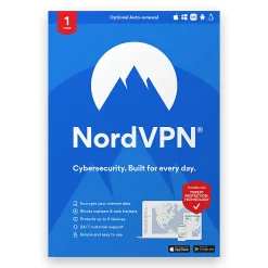Avanquest NordVPN Internet Security And Privacy, For PC or Mac®, 6 Devices, 1 Year Subscription