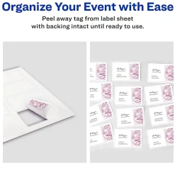 Avery® Adhesive Name Badges, Hello My Name Is, 2 1/3