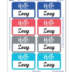 Avery® Adhesive Name Badges, Hello My Name Is, 2 1/3