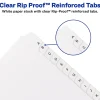 Avery® Allstate®-Style Collated Legal Exhibit Dividers, 8 1/2" x 11", White Dividers/White Tabs, A–Z, Pack Of 26 Tabs