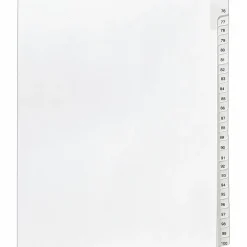 Avery® Allstate®-Style Collated Legal Exhibit Dividers, 8 1/2" x 11", White Dividers/White Tabs, 76–100, Pack Of 25 Tabs