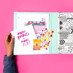 Avery® + Amy Tangerine Designer Collection 3-Ring Mini Binder, 1
