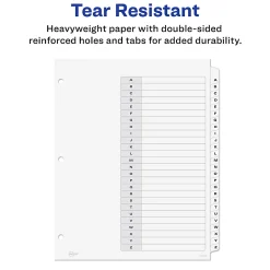 Avery® A-Z Tab Dividers, 8-1/2