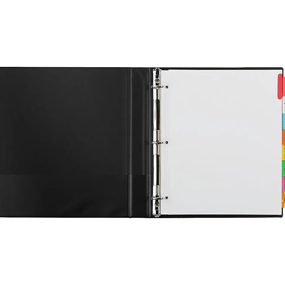 Avery® Big Tab™ Extra-Wide Insertable Dividers, Clear Reinforced, White/Multicolor, 8-Tab