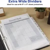 Avery® Big Tab™ Extra-Wide Insertable Dividers, Clear Reinforced, White/Clear, 5-Tab