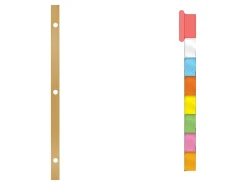 Avery® Big Tab™ Insertable Dividers, Gold Reinforced, White/Multicolor, 8-Tab