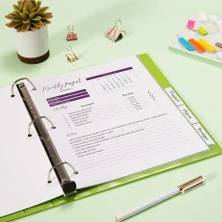 Avery® Big Tab Insertable Plastic Dividers, 8-1/2" x 11", Clear, Pack Of 5 Dividers