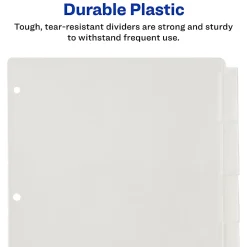 Avery® Big Tab Insertable Plastic Dividers, 8-1/2