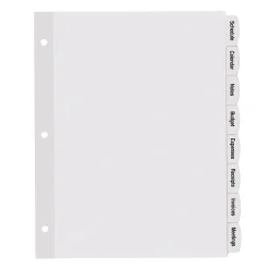 Avery® Big Tab™ Printable Label Dividers, Easy Peel®, 8 Tabs, Pack Of 20 Sets
