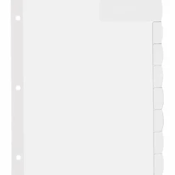 Avery® Big Tab™ Printable Large Label Dividers, Easy Peel®, White, 8-Tab, Pack Of 20 Sets