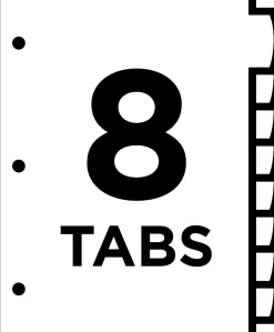 Avery® Big Tab™ Ultralast™ Plastic Dividers, 8-Tab, Multicolor