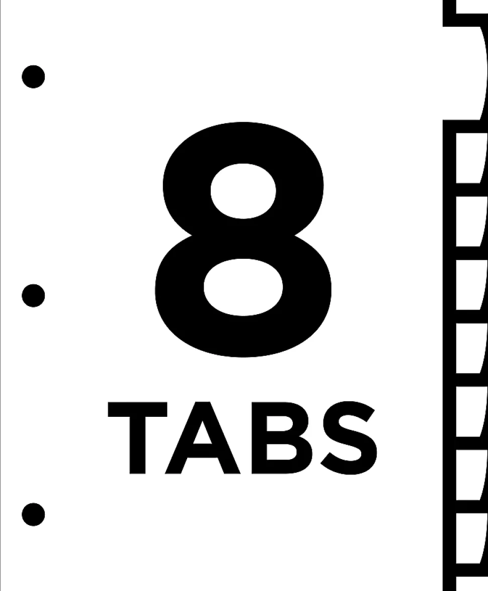 Avery® Big Tab™ Ultralast™ Plastic Dividers, 8-Tab, Multicolor