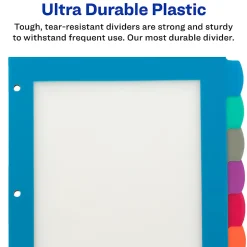 Avery® Big Tab™ Ultralast™ Plastic Dividers, 8-Tab, Multicolor