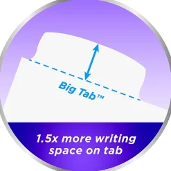 Avery® Big Tab™ Write & Erase Durable Plastic Dividers, 8 1/2