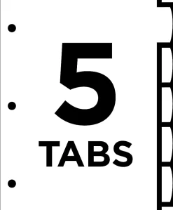 Avery® Big Tab™ Write & Erase Durable Plastic Dividers, 8 1/2