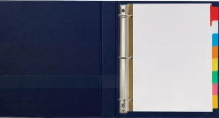 Avery® Big Tab™ Write-On Tab Dividers With Erasable Laminated Tabs, 8-Tab, Multicolor