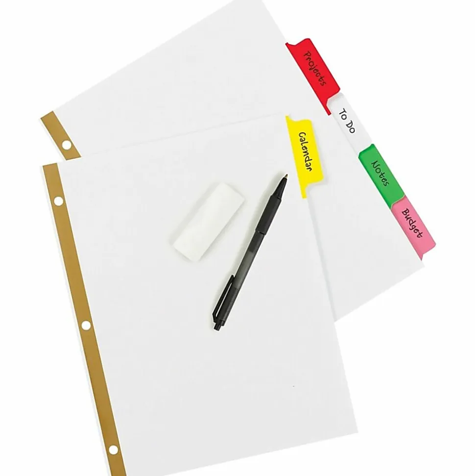 Avery® Big Tab™ Write-On Tab Dividers With Erasable Laminated Tabs, 5-Tab, Multicolor
