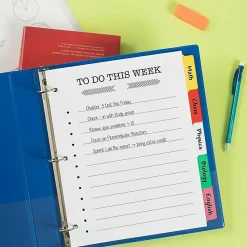 Avery® Big Tab™ Write-On Tab Dividers With Erasable Laminated Tabs, 5-Tab, Multicolor