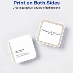 Avery® Clean Edge Inkjet Printable Multipurpose Card, White, 35702
