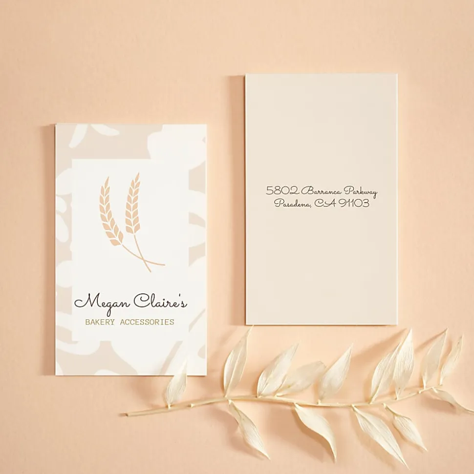 Avery® Clean Edge® Printable Business Cards With Sure Feed® Technology For Laser Printers, 2" x 3.5", Ivory, 200 Blank Cards