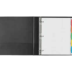 Avery® Clear Easy View Durable Plastic Dividers For 3 Ring Binders, 8-1/2