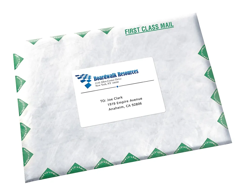Avery® Continuous Form Permanent Address Labels, 4076, Rectangle, 5" x 2 15/16", White, Box Of 3,000