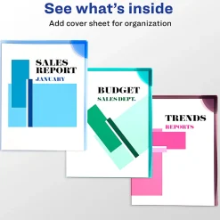 Avery® Corner Lock® Document Sleeves, 8-1/2
