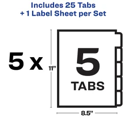 Avery® Customizable Index Maker® Unpunched Dividers - 11431