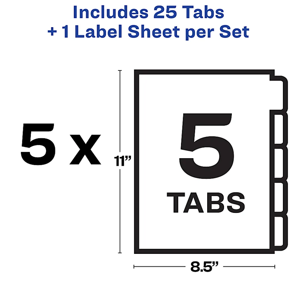 Avery® Customizable Index Maker® Unpunched Dividers - 11431