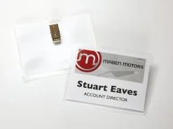 Avery® Customizable Name Badges With Clips, Rectangle, 74536, 3