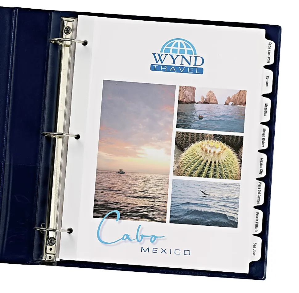 Avery® Customizable Print-On™ Dividers, 8 1/2" x 11", 8 Tabs, White, Pack Of 25 Sets