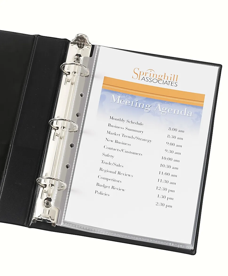 Avery® Diamond Clear Heavyweight Sheet Protectors For Mini Binders, Holds 8.5" x 5.5" Sheets, Clear, Pack Of 15