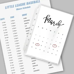 Avery® Diamond Clear Heavyweight Sheet Protectors For Mini Binders, 5 1/2" x 8 1/2", 7-Hole, Clear, Pack Of 25