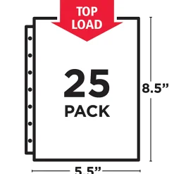 Avery® Diamond Clear Heavyweight Sheet Protectors For Mini Binders, 5 1/2