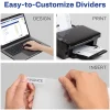 Avery® Dividers for 3 Ring Binders, 8-Tab Binder Dividers, Plastic Binder Dividers with Pockets,  1 Set (07709)