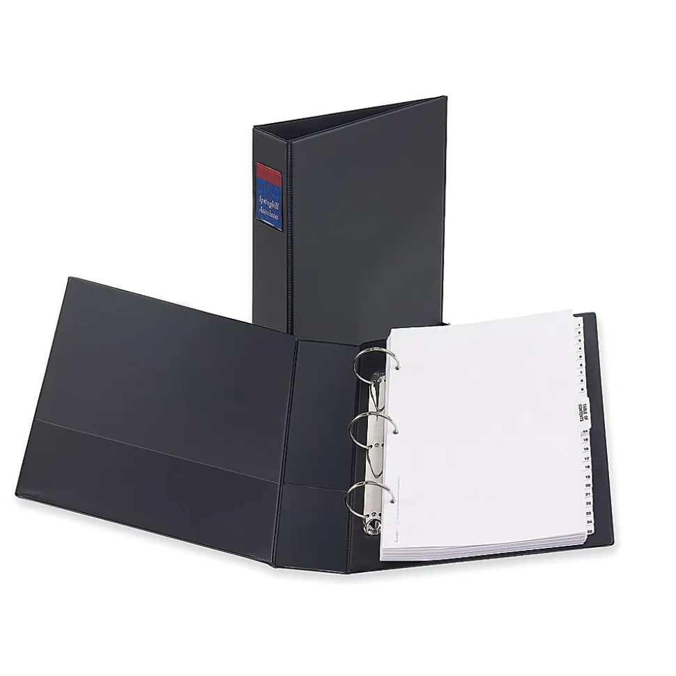 Avery® Durable 3-Ring Binder, 2" Round Rings, Legal (8-1/2" x 14"), 45% Recycled, Black