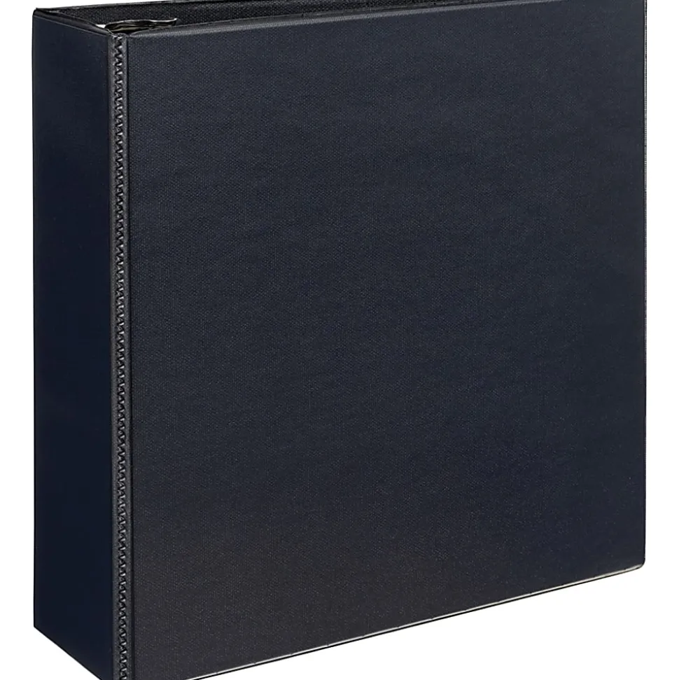 Avery® Durable View Binders- 4" Ring, 8 1/2" x 11", Black, Pack Of 3